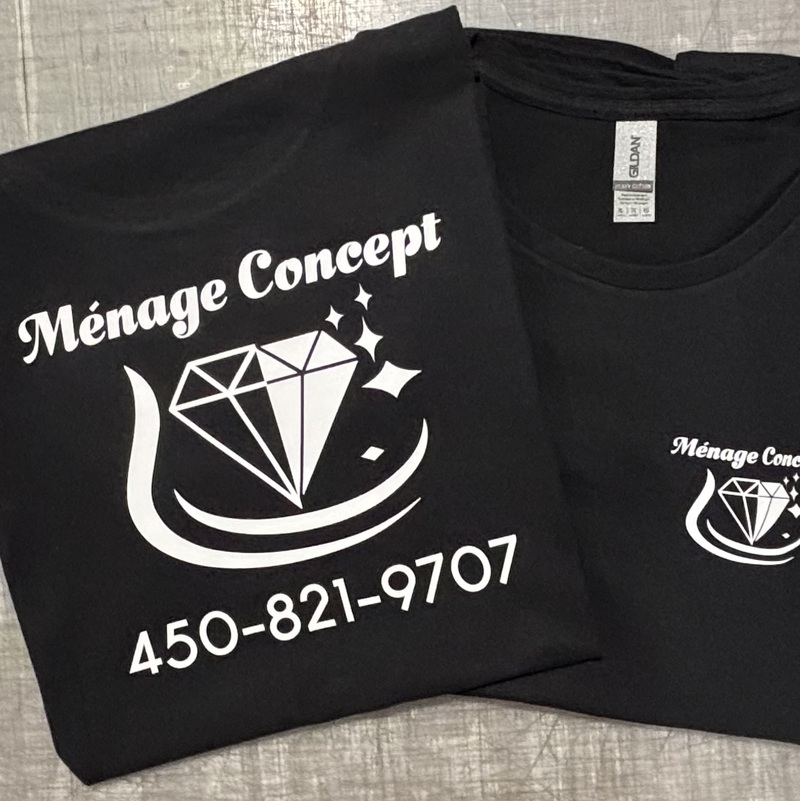 Chandail Imprimé en DTF Ménage Concept