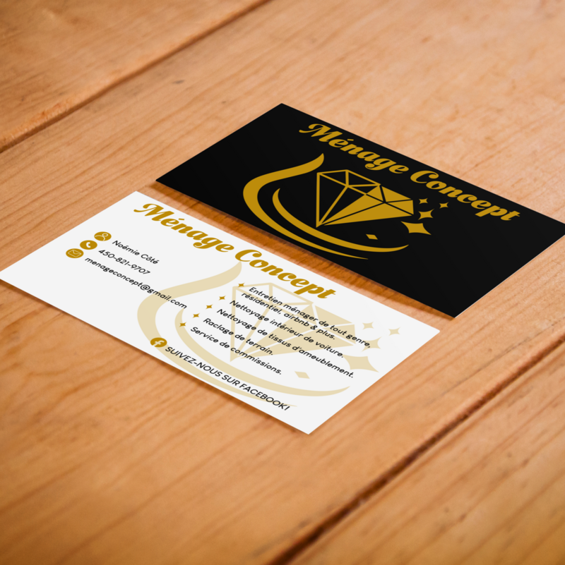 Carte d'affaire Ménage Concept