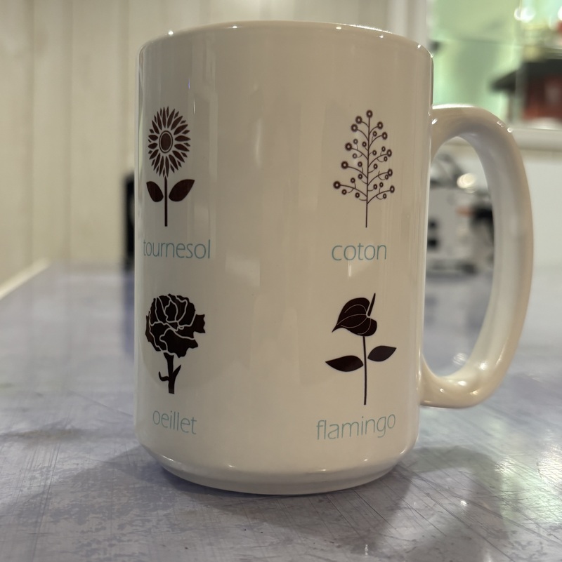 Impression Couleurs sur une tasse